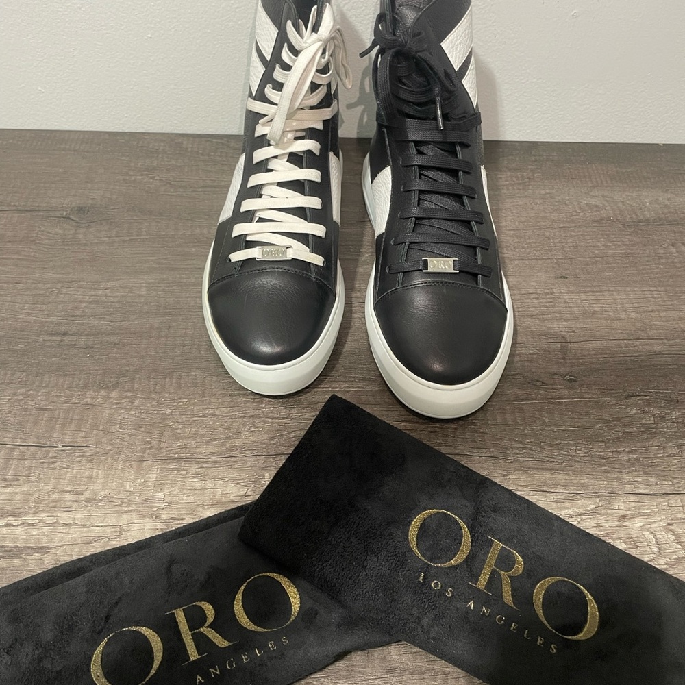 Black and White Men's Sneakers